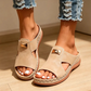Stilrena dam-peep-toe-kilklackssandaler 👡 Snyggt luftig tåöppning, stabil kilklack – sommarens it-sko ☀️✨