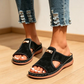 Stilrena dam-peep-toe-kilklackssandaler 👡 Snyggt luftig tåöppning, stabil kilklack – sommarens it-sko ☀️✨