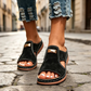 Stilrena dam-peep-toe-kilklackssandaler 👡 Snyggt luftig tåöppning, stabil kilklack – sommarens it-sko ☀️✨