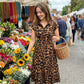 Elegant klänning med uppvikt krage & leopardmönster 🐆 Djärv stil, mjukt fall – enkel elegans för alla tillfällen ✨