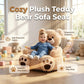 Plysch barnstol i nallebjörnsdesign 🧸 Mjuk, gullig & perfekt för sagostunden – en egen liten tron ✨