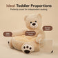 Plysch barnstol i nallebjörnsdesign 🧸 Mjuk, gullig & perfekt för sagostunden – en egen liten tron ✨