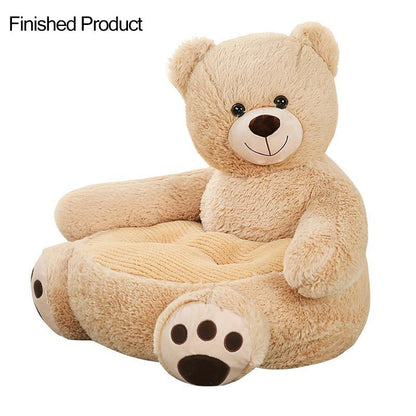 Plysch barnstol i nallebjörnsdesign 🧸 Mjuk, gullig & perfekt för sagostunden – en egen liten tron ✨