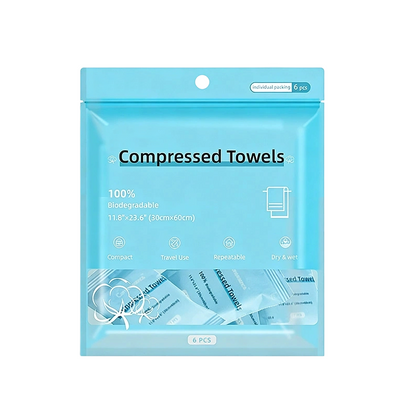 🏠 Komprimerade bomullshanddukar – set med flera, perfekta för gäster, resor & nödsituationer, enkla att förvara & alltid fräscha 🧳
