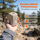 3-i-1 bärbar elektrisk luftpump 🎈🔦 Pumpa, lys upp & klart – perfekt för camping, strand & nödsituationer ⚡