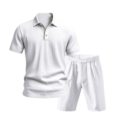 🧥🩳 2-delat set för män – avslappnad look, hög komfort. Perfekt för vardag och semester!