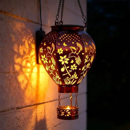 🌙 Solcellslykta i ballongform – skimrar varmt i mörkret, perfekt för trädgårdsfester, midsommar & mysiga sommarkvällar 🕯️