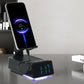 🖥️ Mobilhållare med inbyggd Bluetooth-högtalare – 3-i-1 design, snygg på skrivbordet & perfekt för musik, poddar & samtal 🎧