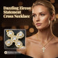 📿 50 % RABATT NU! 💎 Korsberlock med zirkon i kopparinfattning – gnistrande vacker & perfekt som present till dop, konfirmation & bröllop 🎁