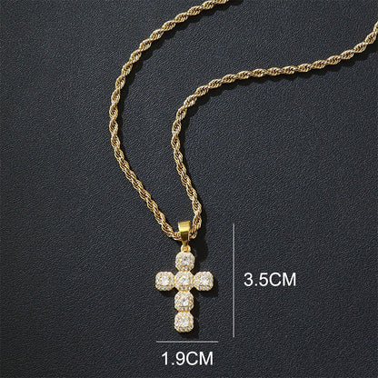📿 50 % RABATT NU! 💎 Korsberlock med zirkon i kopparinfattning – gnistrande vacker & perfekt som present till dop, konfirmation & bröllop 🎁