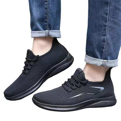 🏃‍♂️ Andningsbara herr-löparskor – mesh-överdel, dämpad sula & perfekta för långa rundor, håller fötterna svala & torra 🌬️