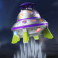 👽 UFO-roterande vattenspridare för barn – sprutar vatten i alla riktningar, perfekt för varma dagar, trädgårdsfest & strand, timmar av skratt & lek 🌊