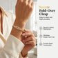 ✨ 50 % RABATT NU! 📿 Kubiskt zirkonia-armband i guld – gnistrande elegans, perfekt för fest, bröllop & vardagslyx 🌙