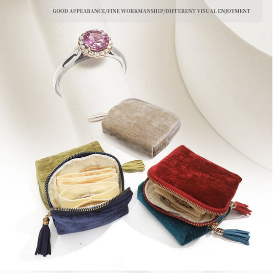 👝🎀 Pochette bijoux portable à zip – Rangez bagues, colliers et boucles d’oreilles sans les emmêler, pour un rangement malin et élégant 🌸🗂️