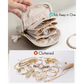 👝🎀 Pochette bijoux portable à zip – Rangez bagues, colliers et boucles d’oreilles sans les emmêler, pour un rangement malin et élégant 🌸🗂️