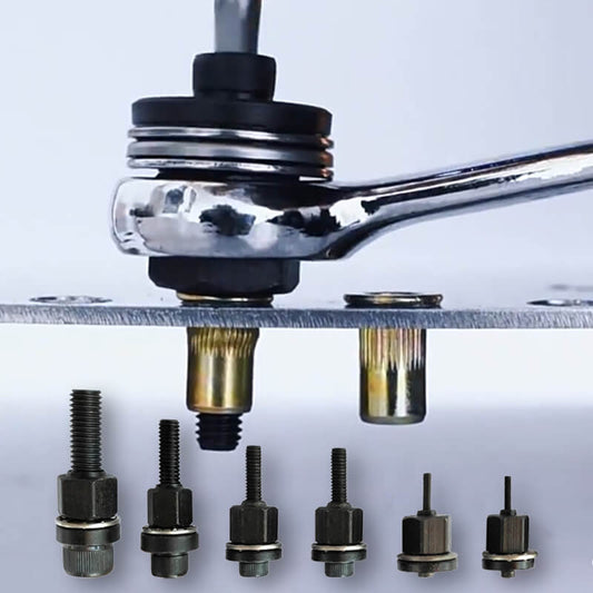 🏆🔥PROMO FLASH 40% ! Tête de sertissage universelle, acier résistant, pour rivets et écrous✨