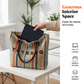 🧶 Dam vävd tygkasse med regnbågsränder – handgjord look, slitstarkt material & perfekt för shopping, resa & vardagsbruk 🌿