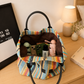 🧶 Dam vävd tygkasse med regnbågsränder – handgjord look, slitstarkt material & perfekt för shopping, resa & vardagsbruk 🌿