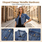 🌬️ Lätt kortärmad denimjacka – andningsbar, mjuk & perfekt för svala sommarkvällar, enkel att packa & ta med 🧳