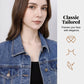 🌬️ Lätt kortärmad denimjacka – andningsbar, mjuk & perfekt för svala sommarkvällar, enkel att packa & ta med 🧳