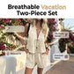 🎀 Dam sommar-set – knuten topp med matchande shorts, luftigt tyg & perfekt för brunch, shopping & lata dagar vid vattnet 🌊