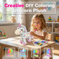 🦄 50% DE RÉDUCTION ! 🎨 Kit de Peluche Licorne à Colorier Soi-Même – Lavable & Réutilisable – 12 Feutres Non Toxiques Inclus – Développe la Créativité et la Motricité Fine – Cadeau Parfait pour Enfants ✨