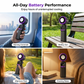 🔋 Bärbar kylfläkt med 199 lägen – digital display, USB-uppladdningsbar & fickstorlek, perfekt för pendling, festival & strandsemester 🏖️