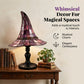 🧙‍♀️ Charmig häxlampa i färgat glas – sprider ett varmt, magiskt sken & perfekt som en udda, personlig inredningsdetalj i hemmet 🏠