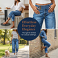 👖 50 % RABATT NU! 💙 Dam vida cropped jeans med knapphög midja – stretchig denim, smickrande siluett & perfekta för vardag & fest 🌿