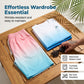 🏃‍♂️ Herr kortärmad gradient-set – tröja & shorts i andningsbart tyg, perfekt för löpning, strand & casual fritid 🌊