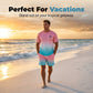 🏃‍♂️ Herr kortärmad gradient-set – tröja & shorts i andningsbart tyg, perfekt för löpning, strand & casual fritid 🌊