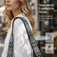 🗂️ Dam stor vintage crossbody-väska – flera fack, rymmer plånbok, mobil & surfplatta, perfekt för shopping, resa & pendling 🚆