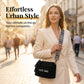 🗂️ Dam stor vintage crossbody-väska – flera fack, rymmer plånbok, mobil & surfplatta, perfekt för shopping, resa & pendling 🚆