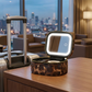 🧳 Rese-sminkspegelväska med LED-ljus – rymlig, kompakt & perfekt för smink, penslar & tillbehör, allt-i-ett för resan & vardagen ✈️