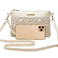👜 Dam blommig crossbody-väska – mångsidig, rymlig & perfekt för mobil, plånbok & nycklar, enkel att matcha med alla outfits 🌿