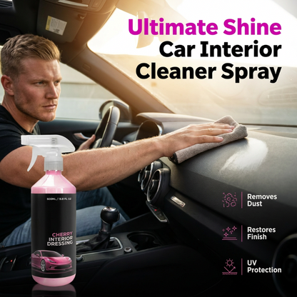 🚗💎 Polyvalent intérieur voiture – Fait briller et sent bon la cerise, ne laisse aucune trace, habitacle comme neuf 🍒🌟