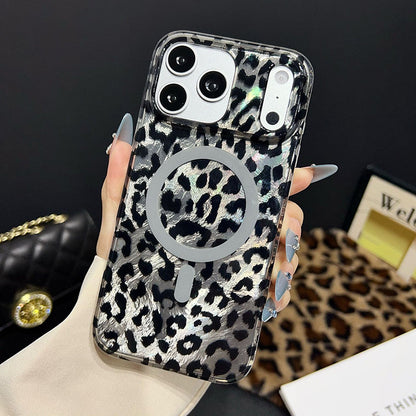 🧲 Magnetiskt leopardmönstrat mobilskal – MagSafe-kompatibelt, stark magnet & perfekt för trådlös laddning & bilhållare 🚗