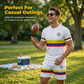 🕶️ Herr casual set – T-shirt & shorts i avslappnad passform, enkelt att matcha med sneakers, perfekt för lata dagar & utflykter 🏖️