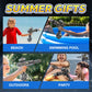 🔫 Elektrisk vattenpistol med ficklampa – automatisk vattenstråle, inget pumpande & perfekt för poolparty, strand & trädgård, lys upp kvällsleken 🌙