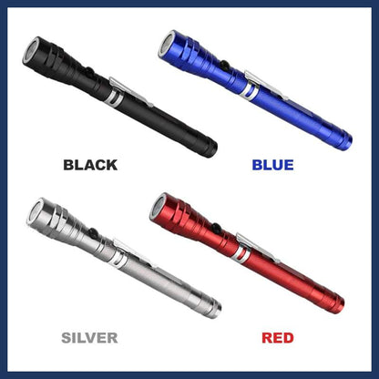 📢📢 50 % RABATT !! ⏰ Magnetisk teleskop-ficklampa – multifunktionell, handsfree & perfekt för motorhuv, verktygsvagn & camping 🧲