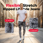 💃 Herr figurnära trasiga jeans – stretchigt denimtyg, slitna detaljer & perfekta för att framhäva siluetten, bekväma hela dagen 🌿