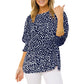 👚 50% OFF NOW!🌿 Women's Casual Polka Dot 3/4 Sleeve Blouse – Breathable & Elegant – Chic Daily Essential 🎀