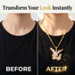 👼✨ Collier pendentif ange gardien tricolore – Fini doré, design délicat et symbolique, un vrai porte-bonheur au quotidien 💛🕊️