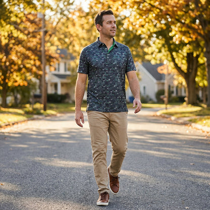 👔 Chemise short-sleeve imprimée – Design original, respire bien, décontracté mais stylé 🌿✨