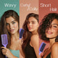 ☁️ La brosse qui glisse sans accrocs – Design aéré, parfaite pour les cheveux bouclés, crépus ou frisés 🌀🌸