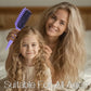 ☁️ La brosse qui glisse sans accrocs – Design aéré, parfaite pour les cheveux bouclés, crépus ou frisés 🌀🌸