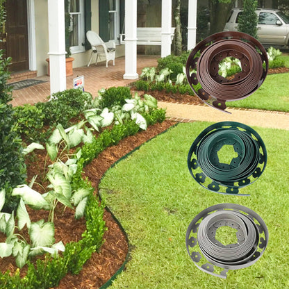 🌿🏡 Bordure de jardin PE 10m + 30 piquets – Découpe facile, pose rapide sans outil, délimitez élégamment pelouses et massifs en quelques minutes 🌱🔨