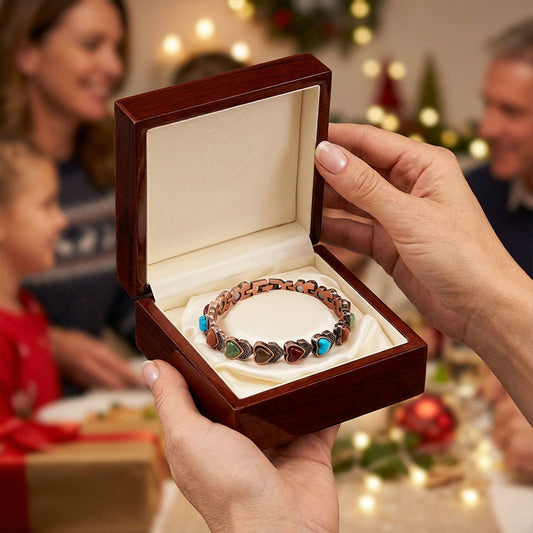🧲✨ Bracelet magnétique finition cuivre antique – Élégance vintage, bien-être au quotidien, s’adapte à tous les poignets 💪🧡