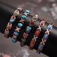 ⏳ PROMO FLASH : 50% DE RÉDUCTION ! Bracelet Magnétique Finition Cuivre Antique – Pierres Synthétiques Turquoise & Corail for Élégance Vintage au Poignet ❤️✨