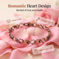 💖✨ Bracelet magnétique à maillons cœur – Design élégant, fermoir aimanté, symbole d’amour à porter au poignet 🎀🧲